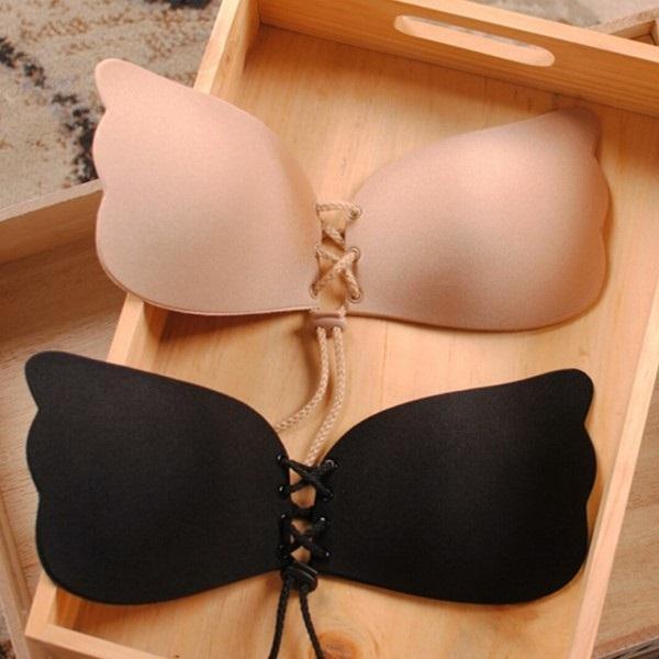 Set 2 x Sutien push up invizibil negru si bej