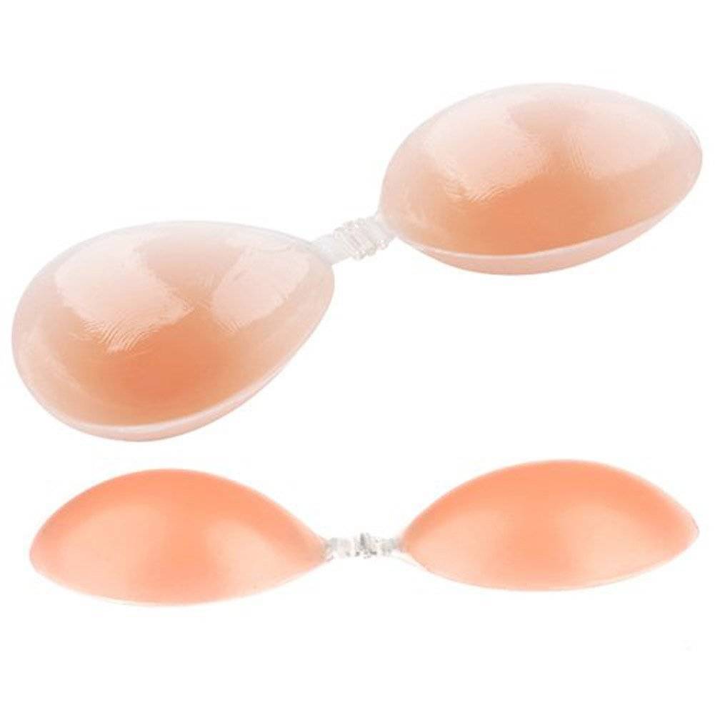 SET 2x Sutien silicon cu efect push up - fara bretele